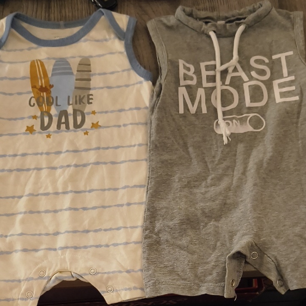 Baby Rompers Set - Cool Like Dad & Beast Mode